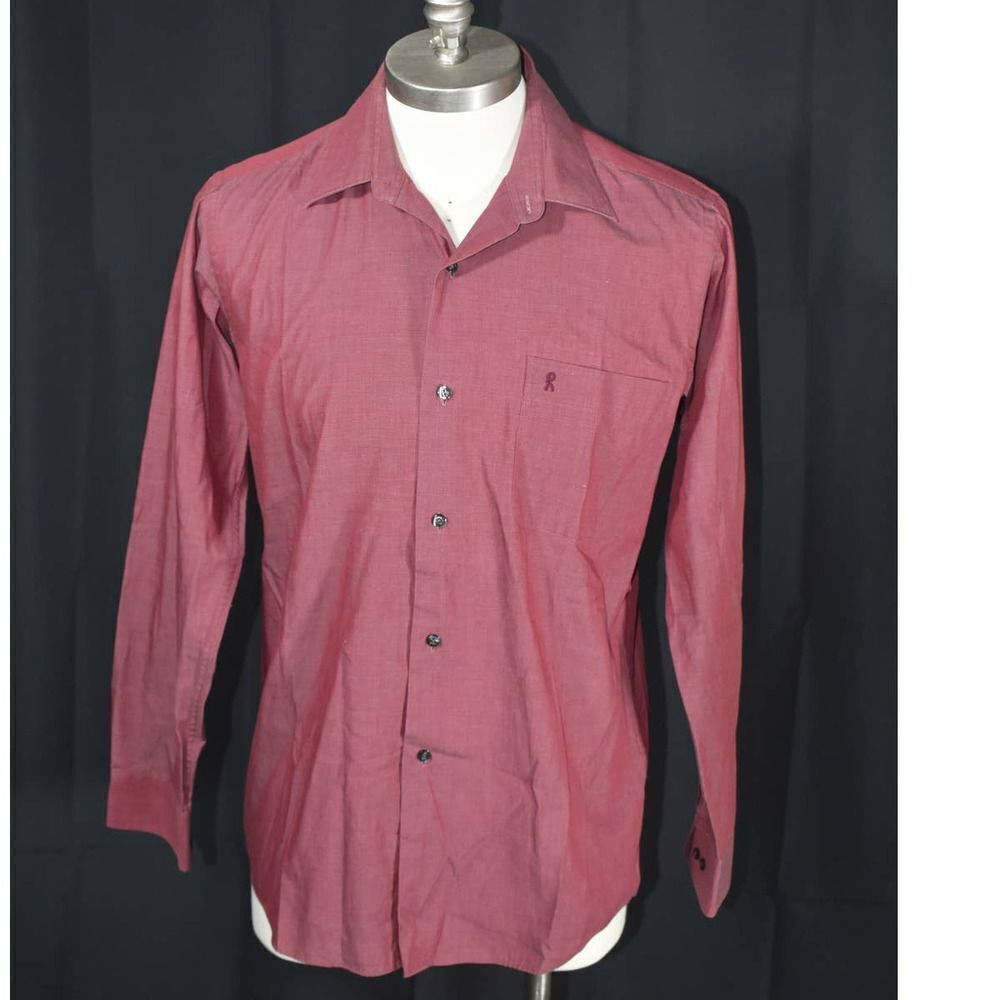 Roberta di Camerino Brick Red Button Up Shirt - 39 / M